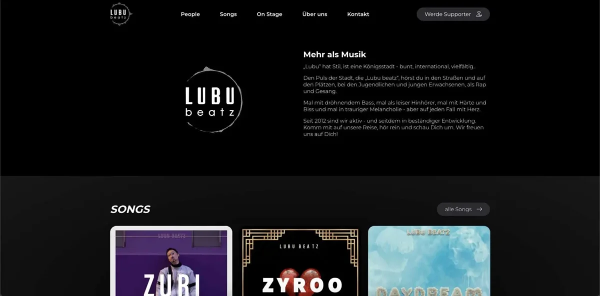 Bossert-WebConcept_Webdesign-Stuttgart_Referenzprojekt_LubuBeatz